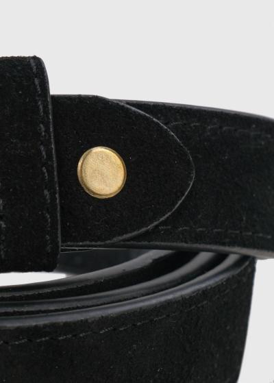 Penelope black leather belt - back