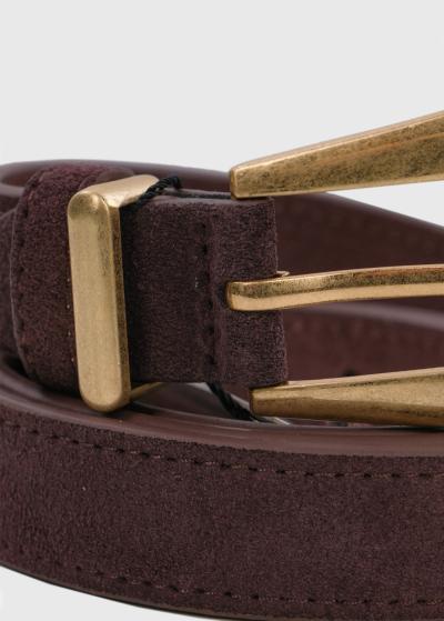 Penny brown leather belt - back