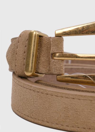 Penny light brown leather belt - back