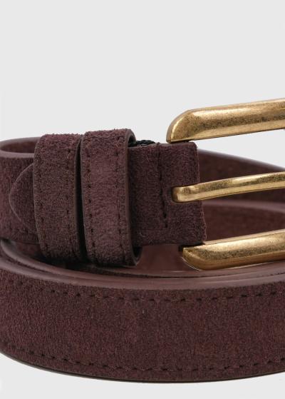 Penelope brown leather belt - back