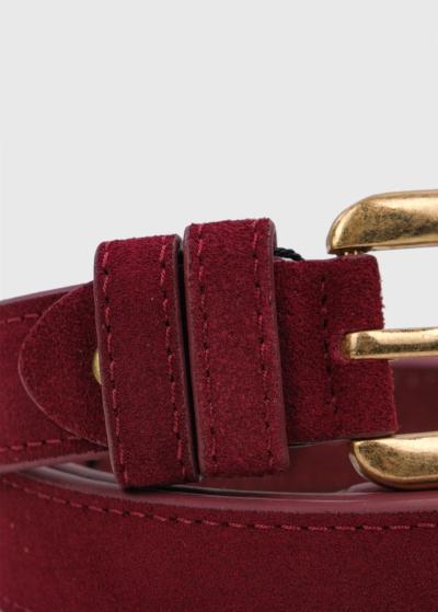 Penelope bordo leather belt - back