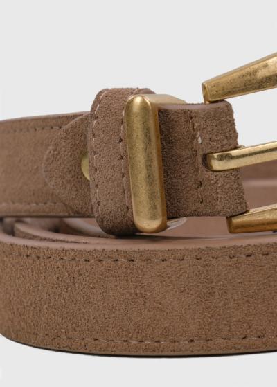 Penny light brown leather belt - back