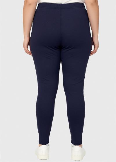Lean Plus Size dark blue women's leggings - back