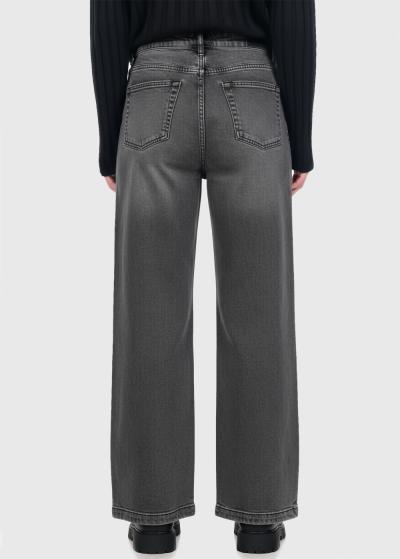 Samantha grey high-rise jeans - back