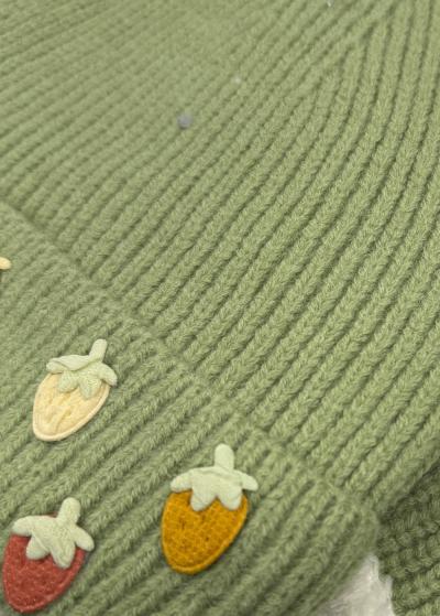 Hadley green infinity scarf and hat - back