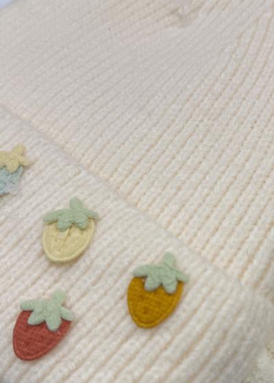 Hadley white infinity scarf and hat - back