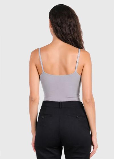 Alexandra grey cami strap bodysuit - back