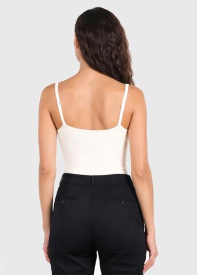 Alexandra white cami strap bodysuit - back