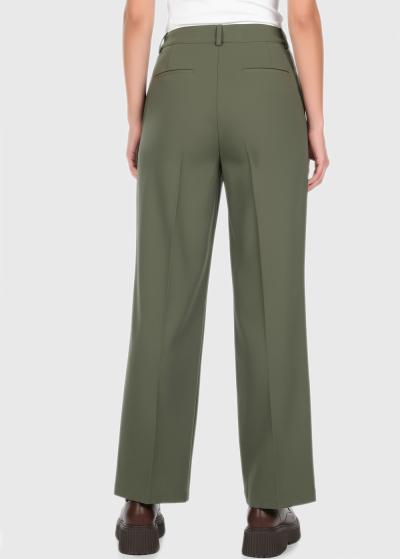 Quinn green pants with pockets - back