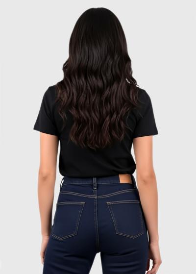 Delilah black women's t-shirt - back