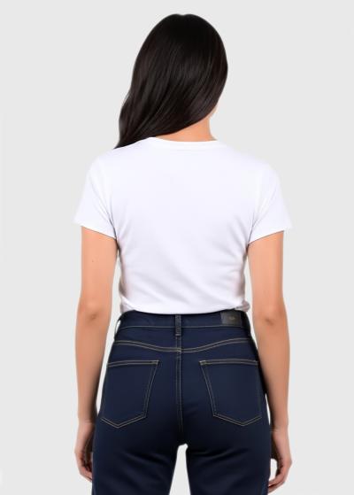 Delilah white women's t-shirt - back