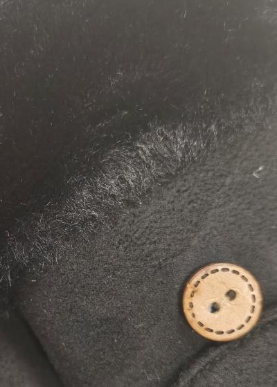 Elizabeth black fur inserts gloves - back