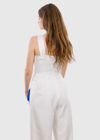 Viviana белый комбинезон - back