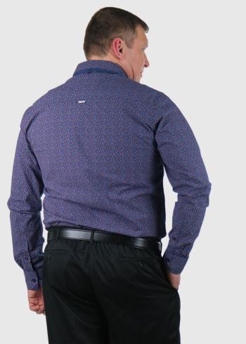 Ivano Lielo izmēru tumši zils krekls - back