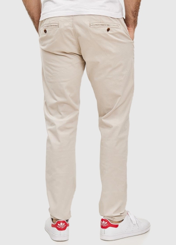 Anastasio Slim Fit bēšas vīriešu bikses - back