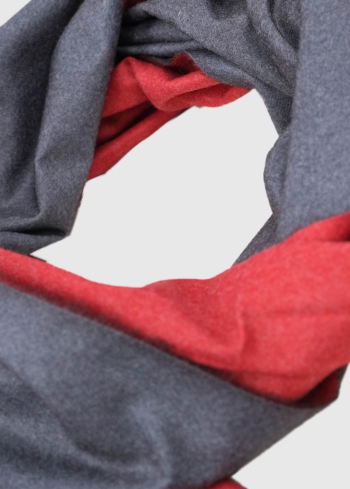 Maria womens scarf with fridge detail - back