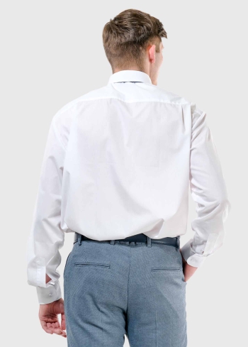 Giuliano Regular Fit white men's shirt - back