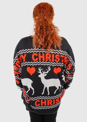 Amore Plus Size multi-colored sweater - back