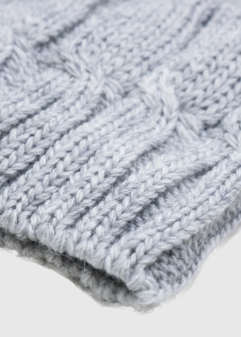 Feliciana grey knitted hat - back