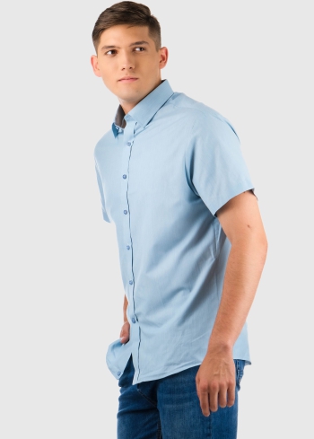 Light blue men's shirt - back