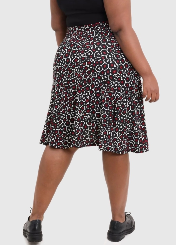 Addolorata Plus Size printed skirt - back