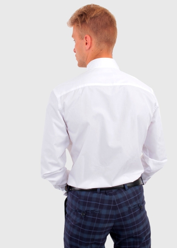 Slim Fit white men's shirt - back