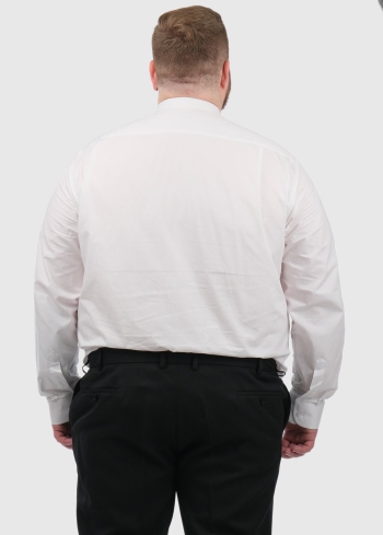 Regular Fit белая рубашка большого размера - back