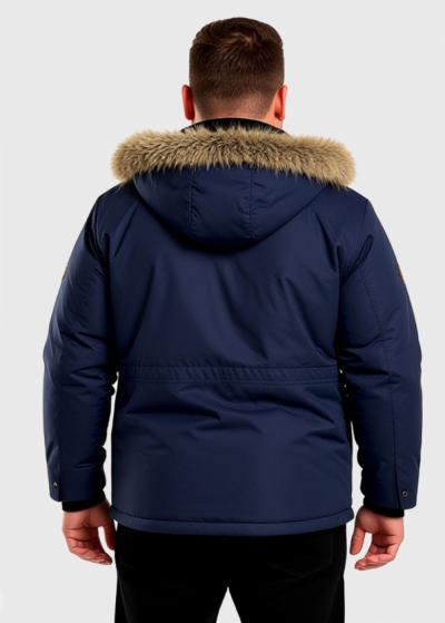 Jacopo Plus Size blue parka - back