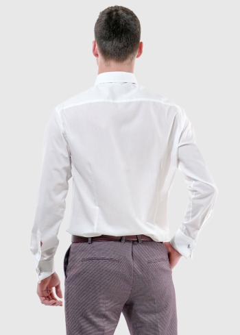 Pellegrino Slim Fit white shirt - back