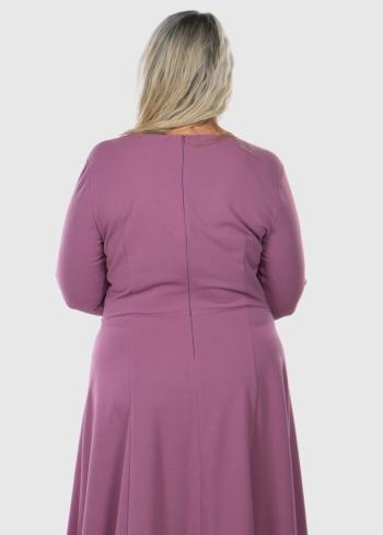 Giusi Plus Size pink evening dress - back