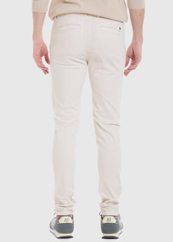 Orlando light beige mens pants with pockets - back
