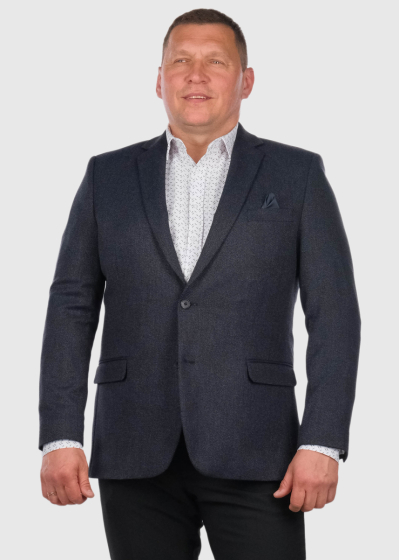 Marcellino Lielo Izmēru tumši zila vīriešu žakete