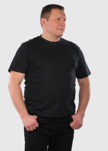 Rutilio Plus Size black mens t-shirt