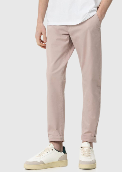 Slim Fit gaiši rozā vīriešu bikses