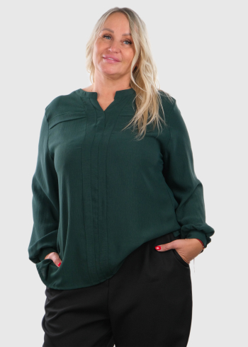 Jolanda Plus Size green women's blouse