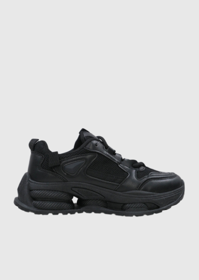 Rafaela black women's lace-up sneakers