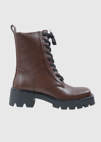 AZAREY brown womens lace-up boots