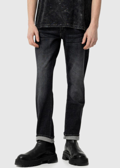 Regular Fit black men's jeans