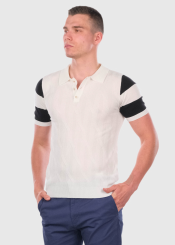 Cayo white polo shirt