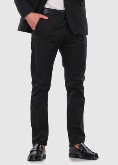 Slim Fit черные мужские брюки