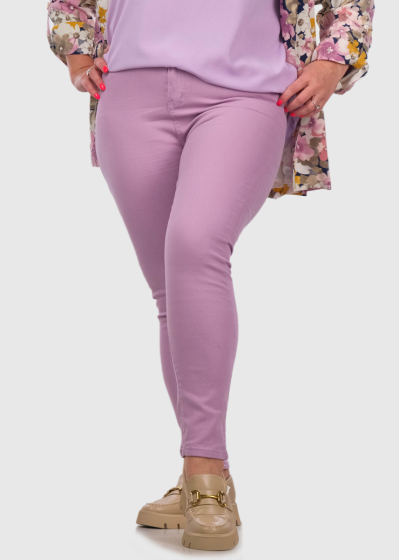 Amada Plus Size sieviešu gaiši violetas bikses