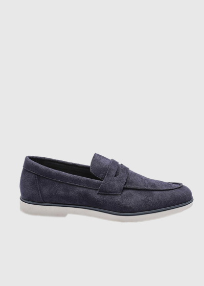 Argo dark blue men's moccasins