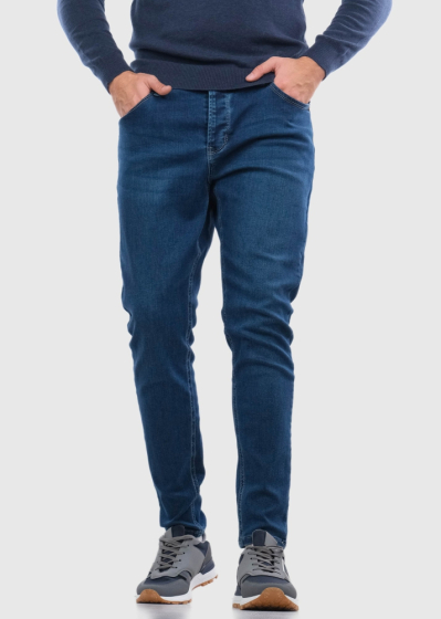 Michelangelo Slim Fit синие джинсы с карманами