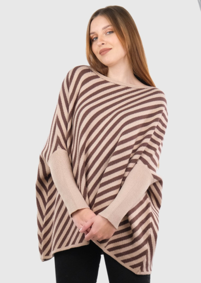 Danila beige striped sweater