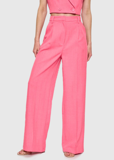 Alara pink women's high-rise pants