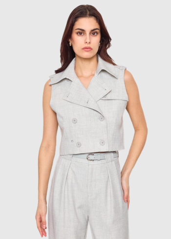 Alpina light grey women's vest