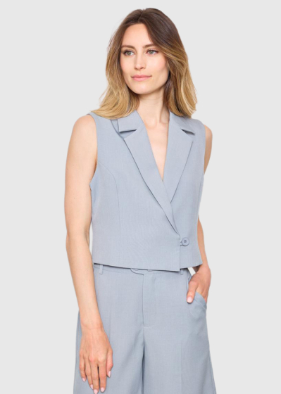 Ally light blue women's vest