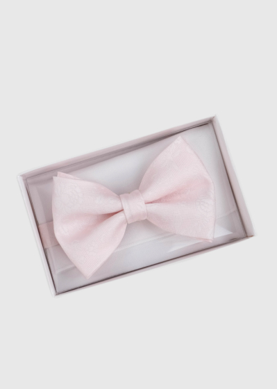 Light pink mens bow tie