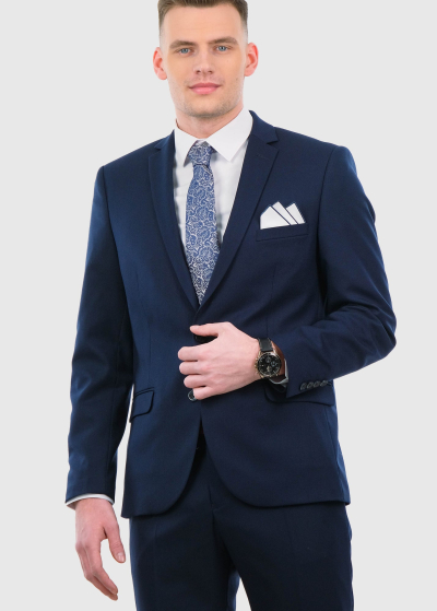 Ferdinando Slim Fit темно-синий мужской пиджак