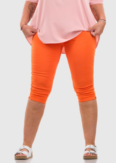 Ginevra Plus Size orange cropped pants